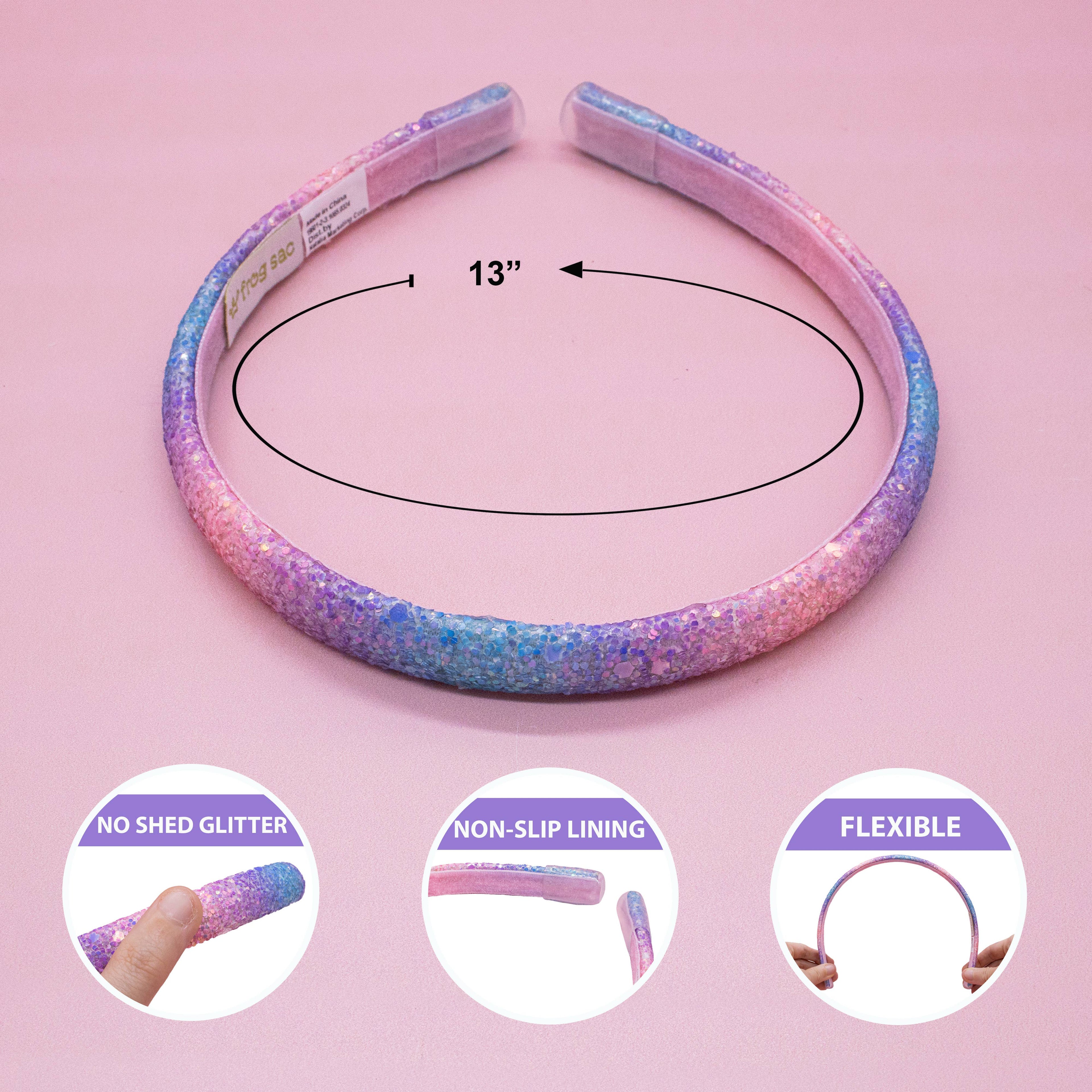Thin Glitter Headband - Padded Hair Bands