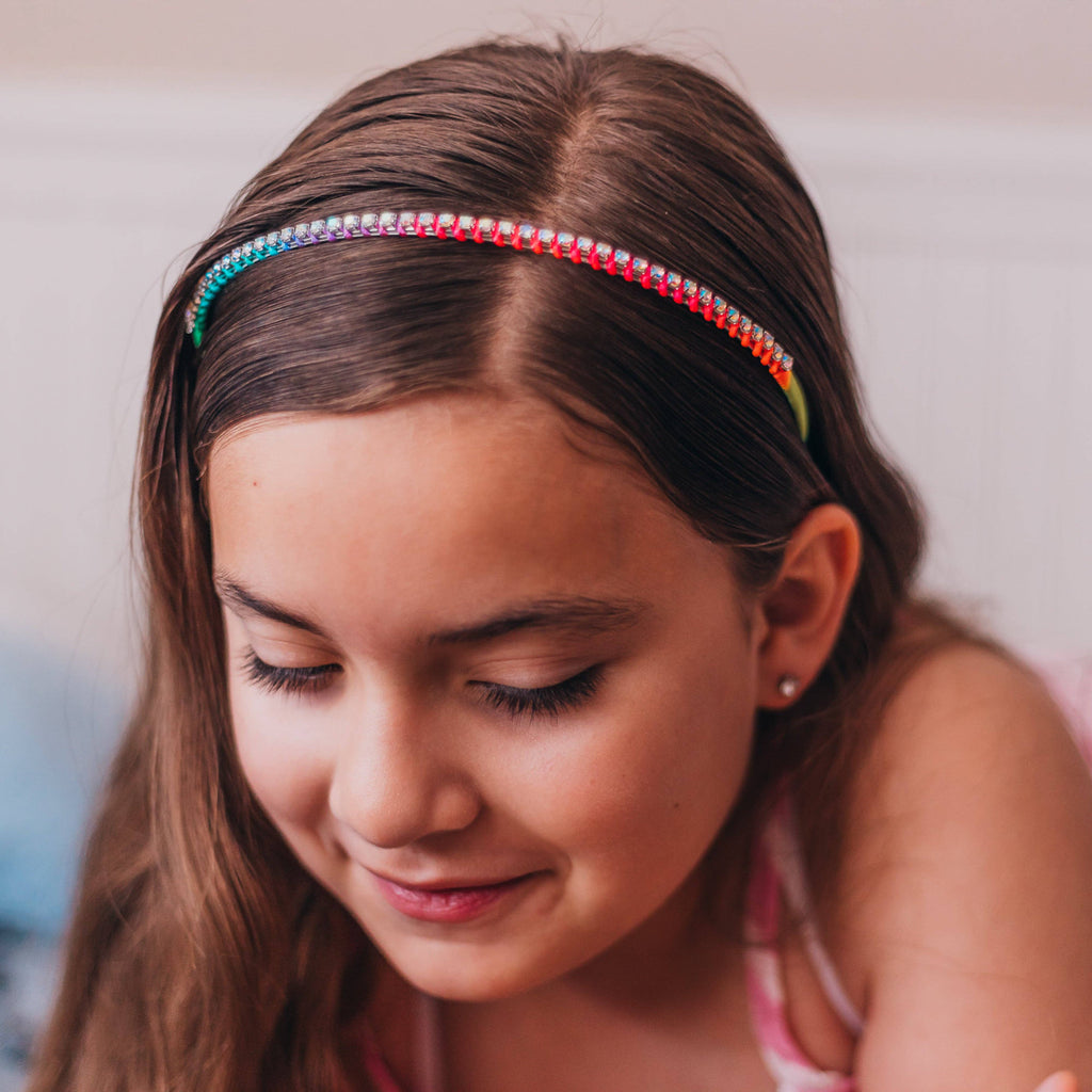 Thin Rhinestone Headbands for Kids Girls