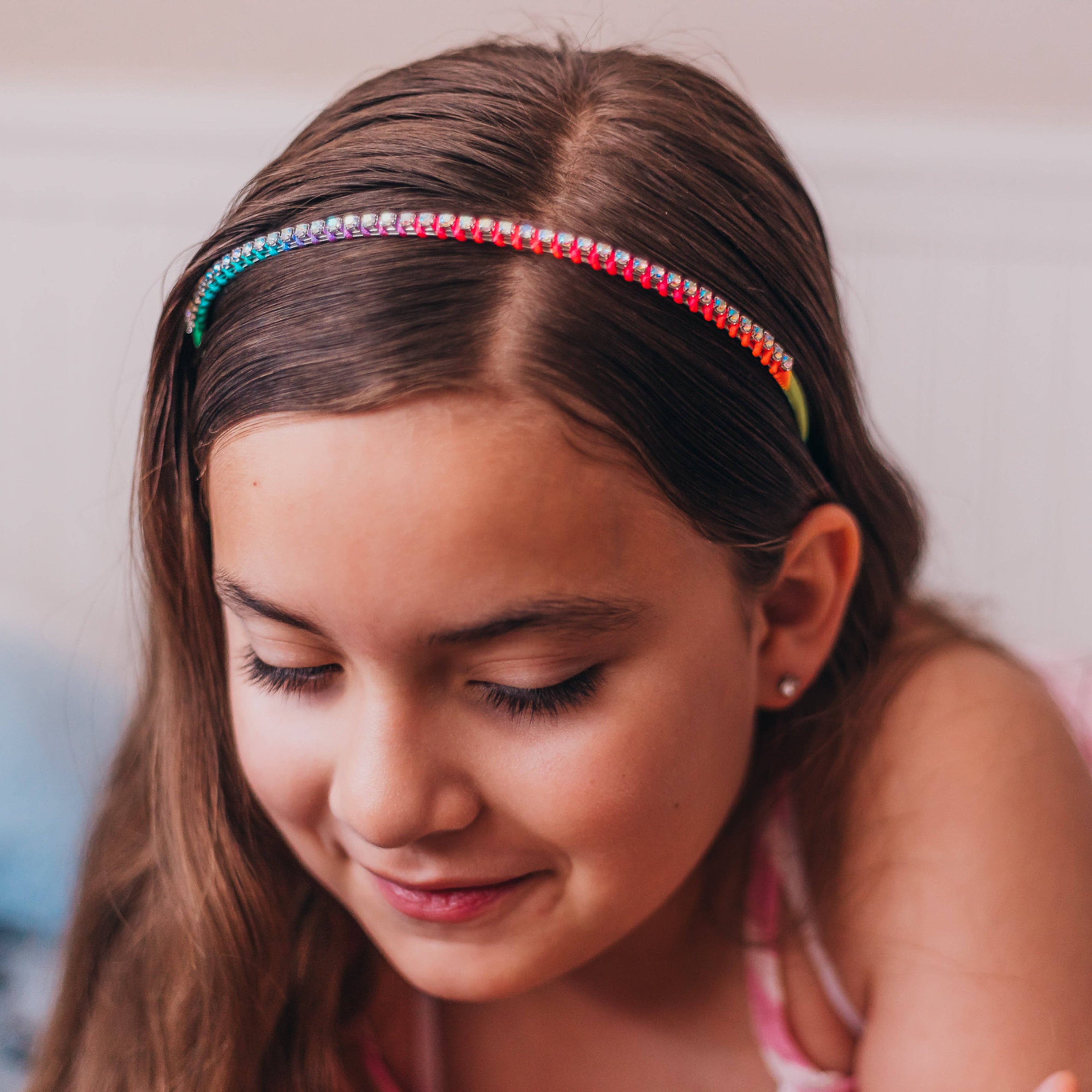 Thin Rhinestone Headbands for Kids Girls