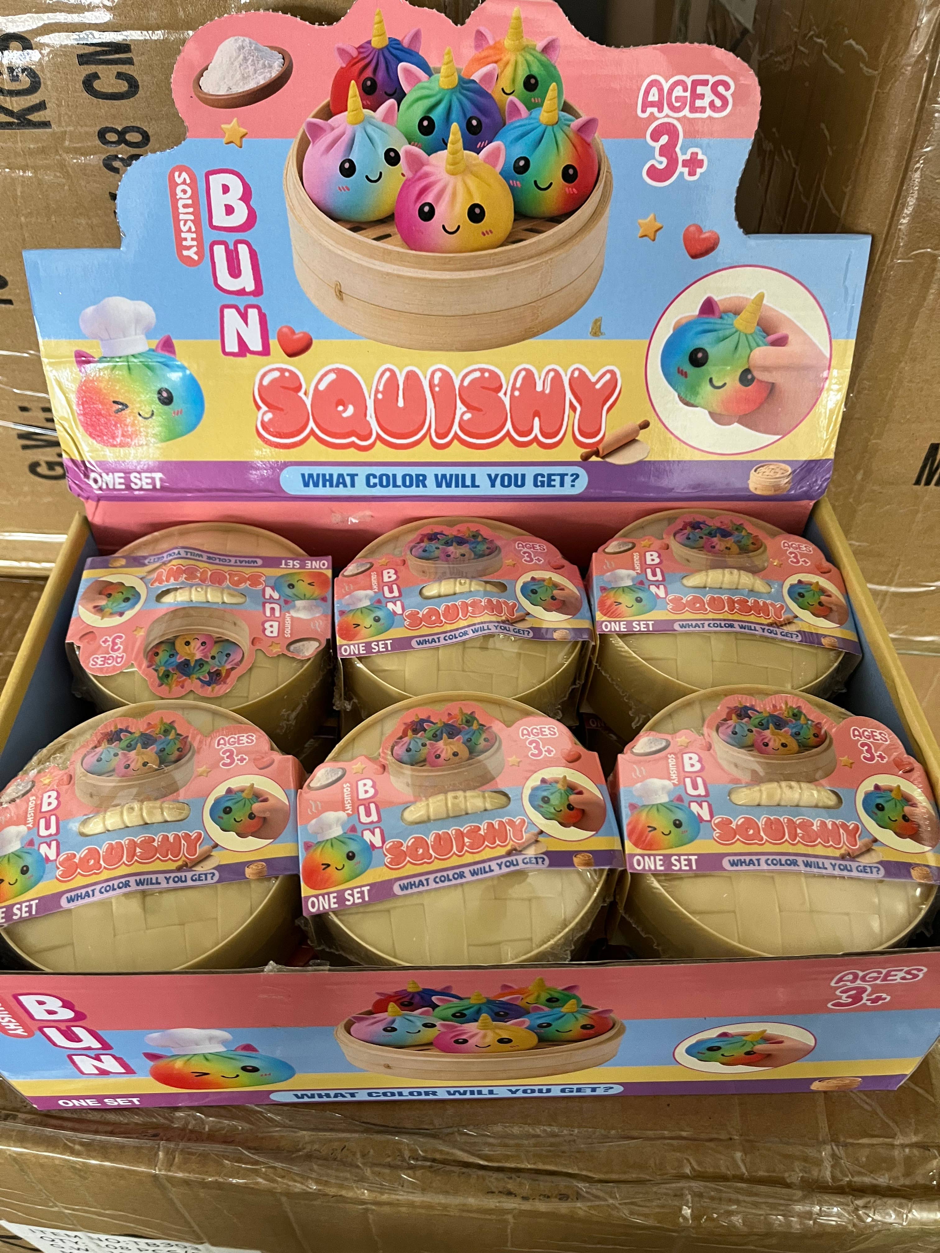 Squishy Rainbow Unicorn Dumplings