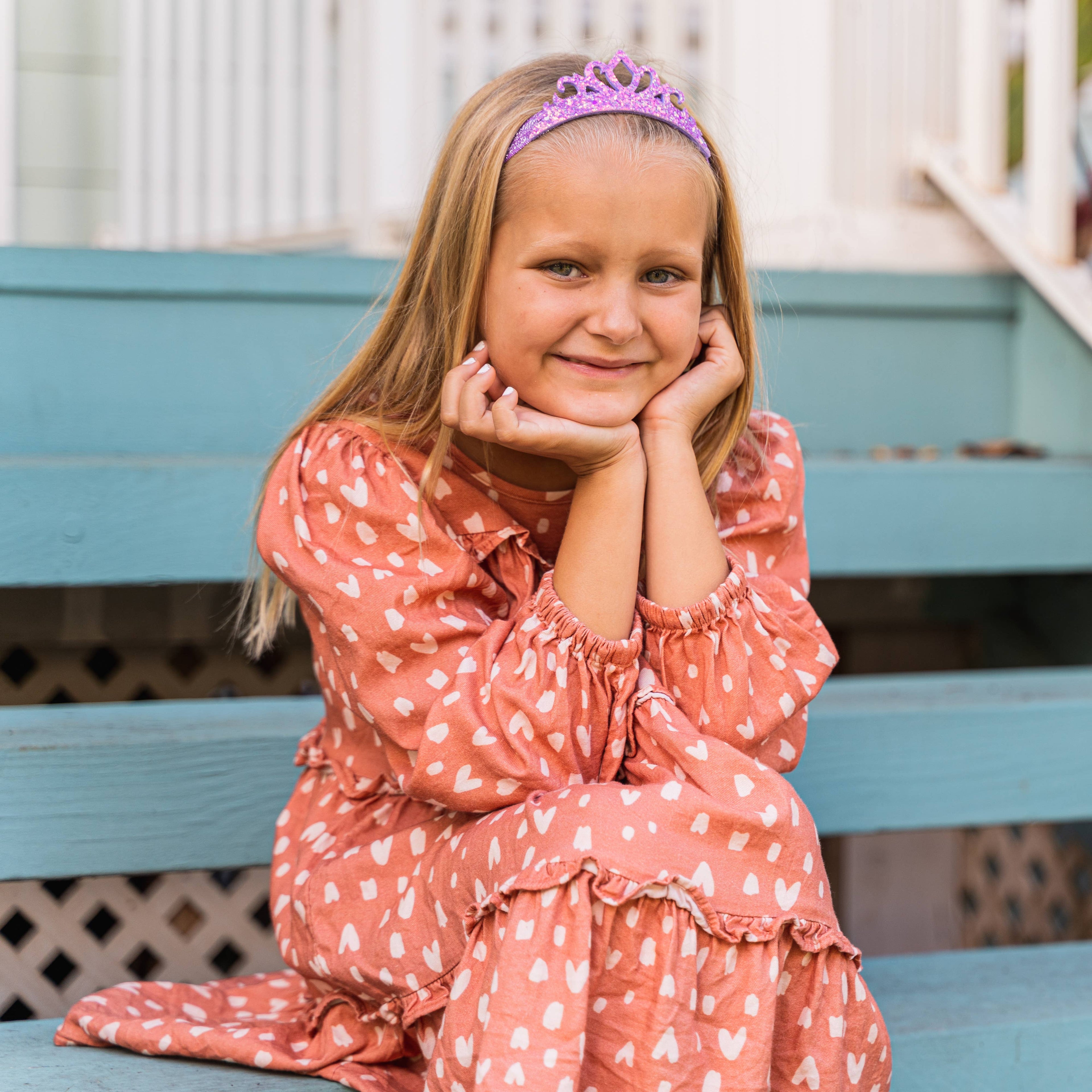 Stretch Glitter Princess Tiara Headbands