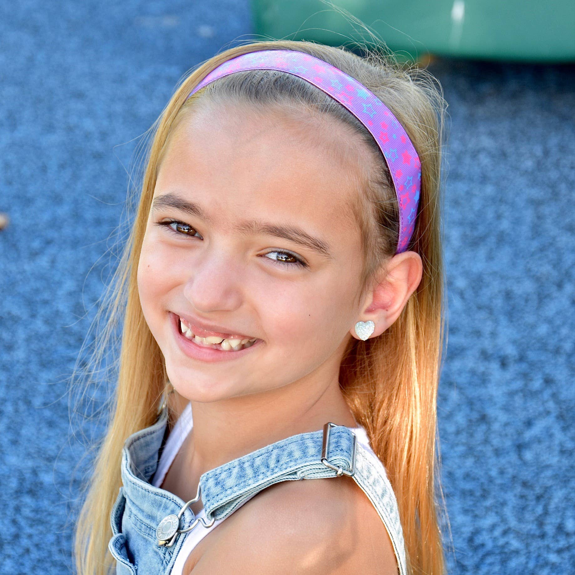 Adjustable No Slip Metallic Print Headband - Stars