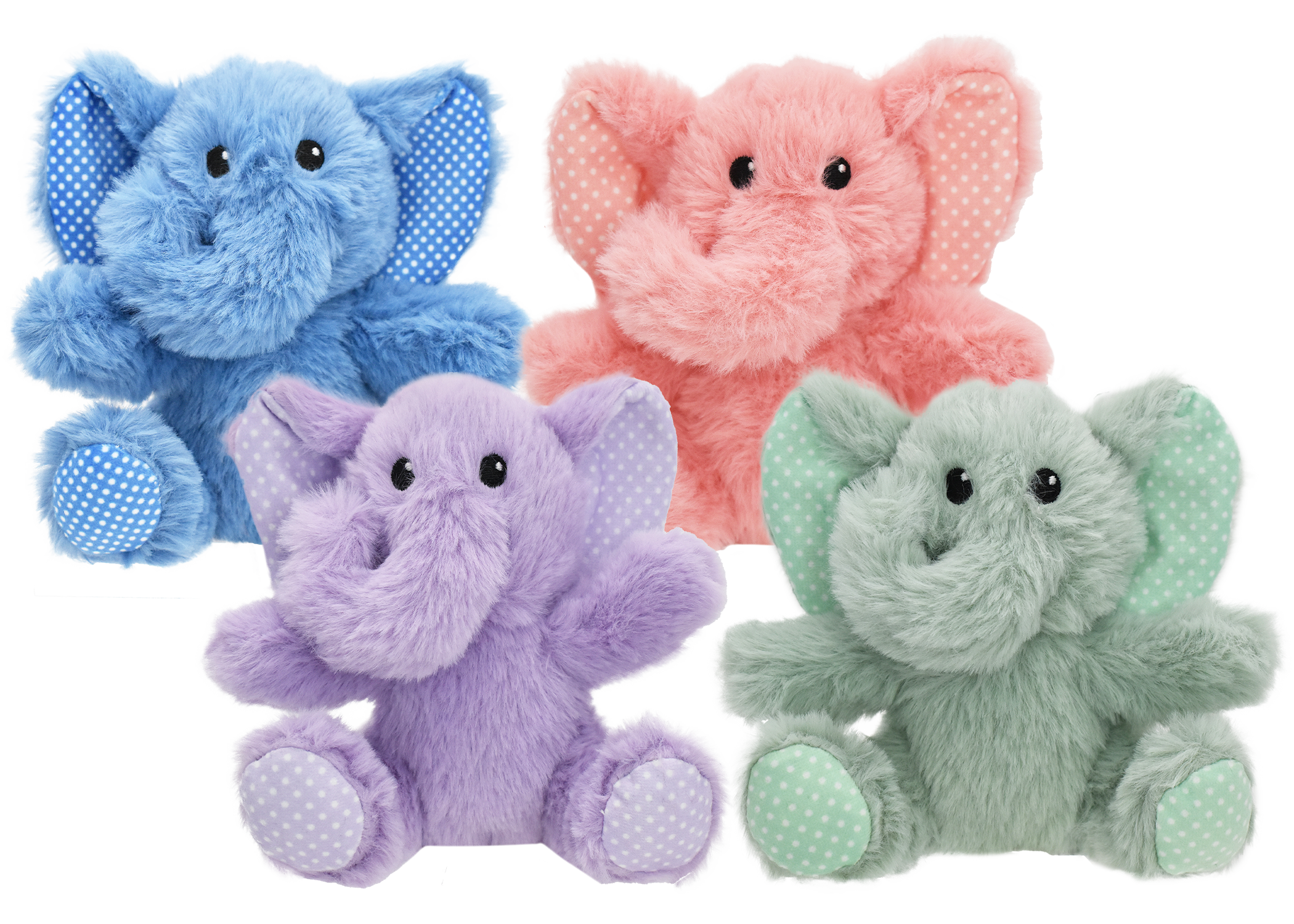 Multipet Minipet Elephants - Assorted Colors (5.5")