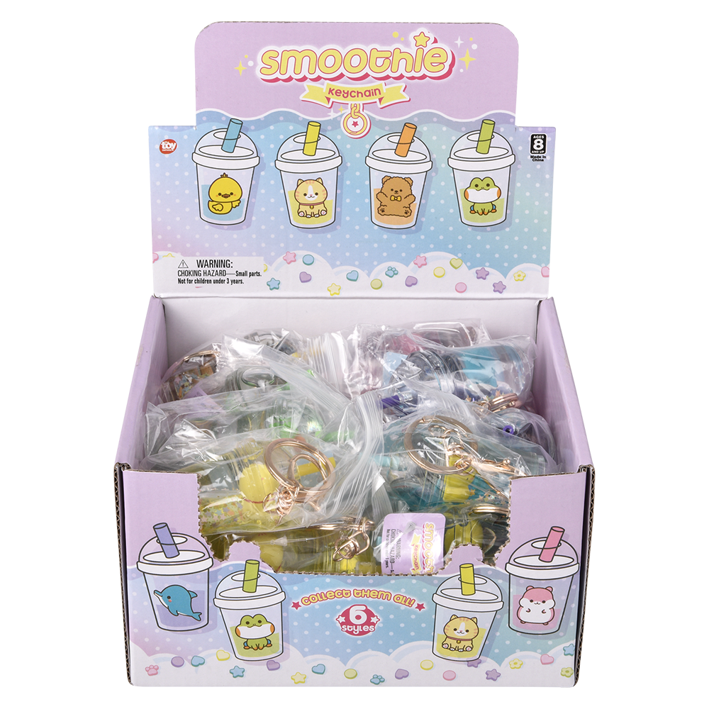 Animal Smoothy Clip Keychain