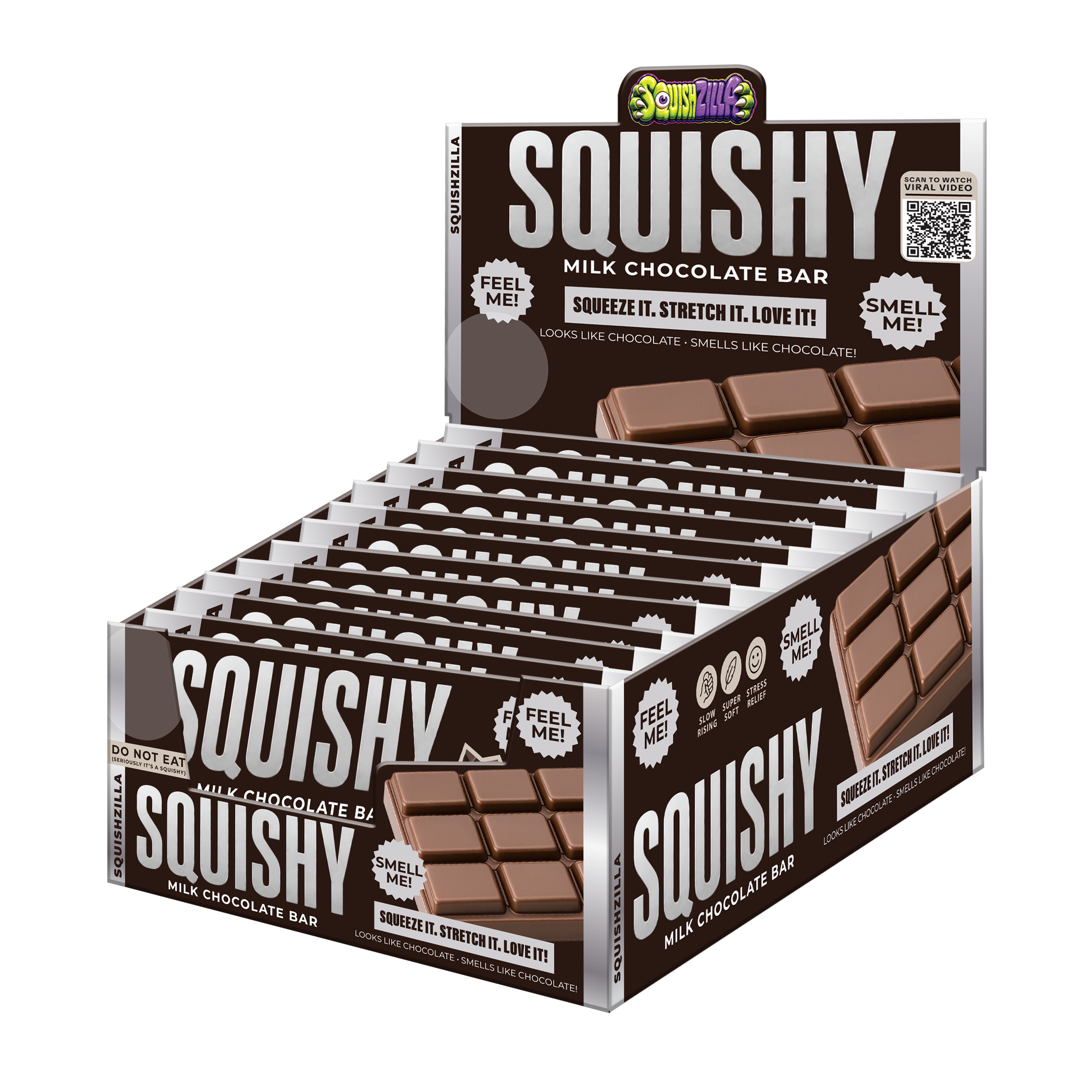 Fun Doh Slow Rise Scented Squishy Chocolate Bar