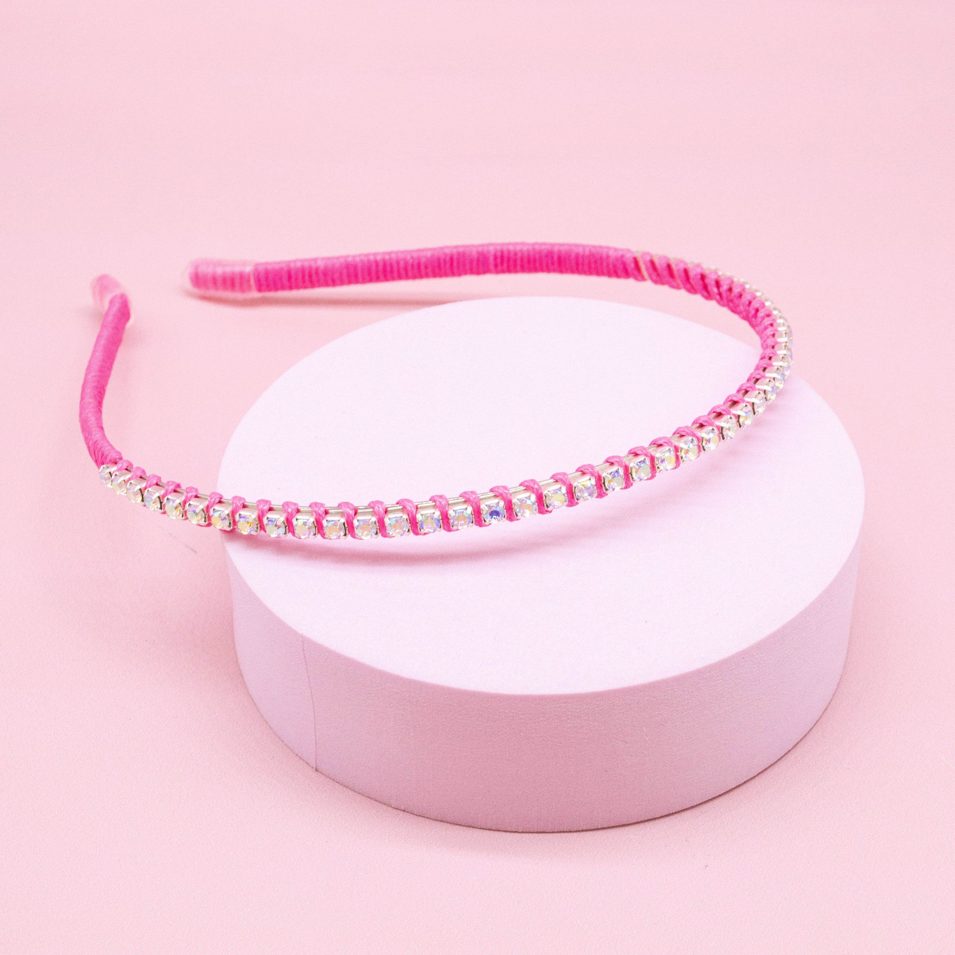 Thin Rhinestone Headbands for Kids Girls