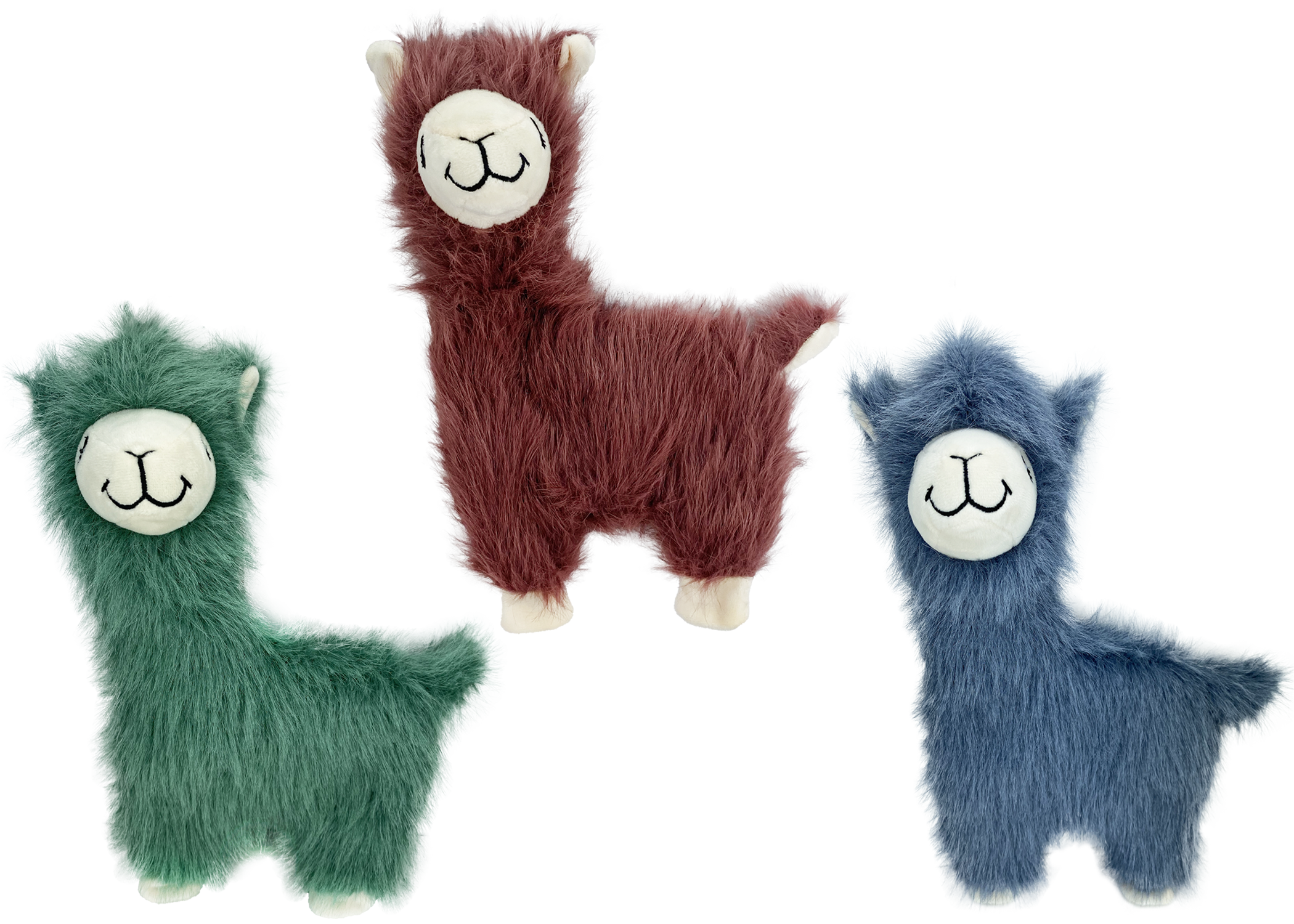 Multipet Fuzzy Llama - Assorted Colors 12"