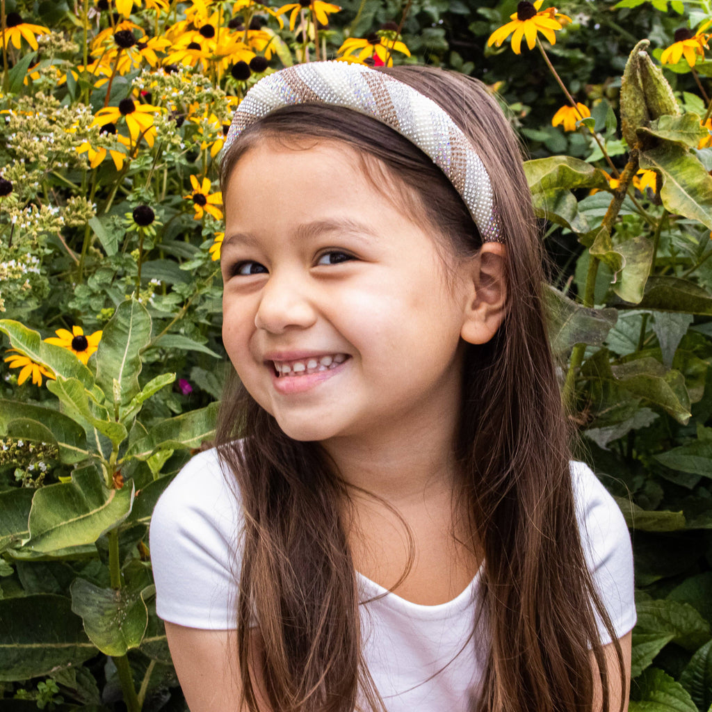 Rhinestone Headband - Padded Beaded Hair Band