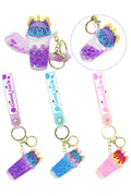 Ice Cream Boba Bubbles Liquid Filled Keychain