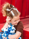Football Cheer Bow, Girls Game Day Hair Bow | Pony-O