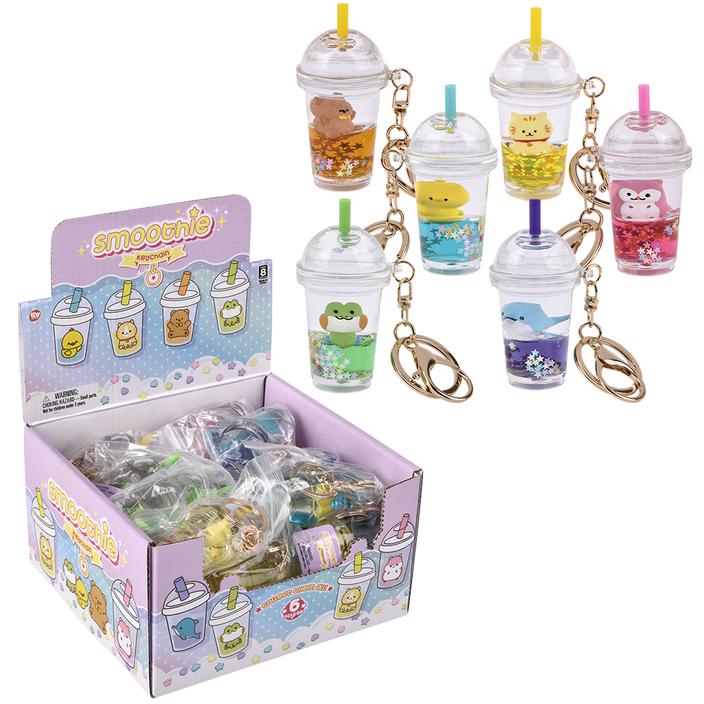 Animal Smoothy Clip Keychain