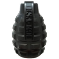 USA-K9 Grenade Shaped eDispenser Durable Dog Chew Toy & Treat Dispenser - Magnum Black