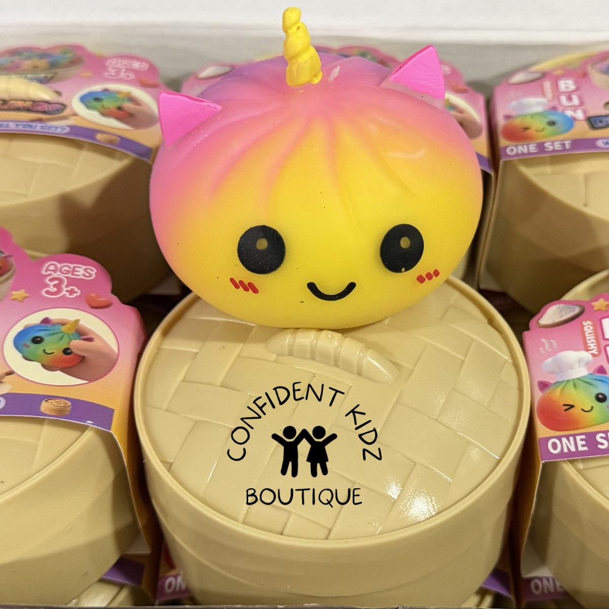Squishy Rainbow Unicorn Dumplings