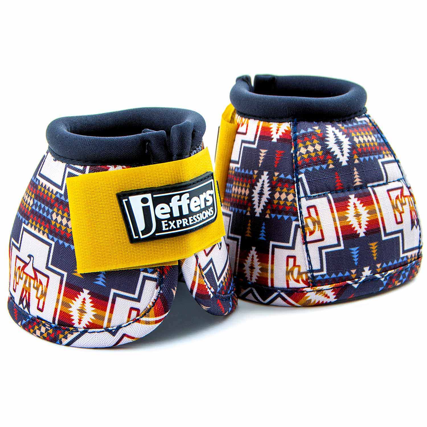 Jeffers Expression No-Turn Bell Boots for Horses, Pair, Nylon