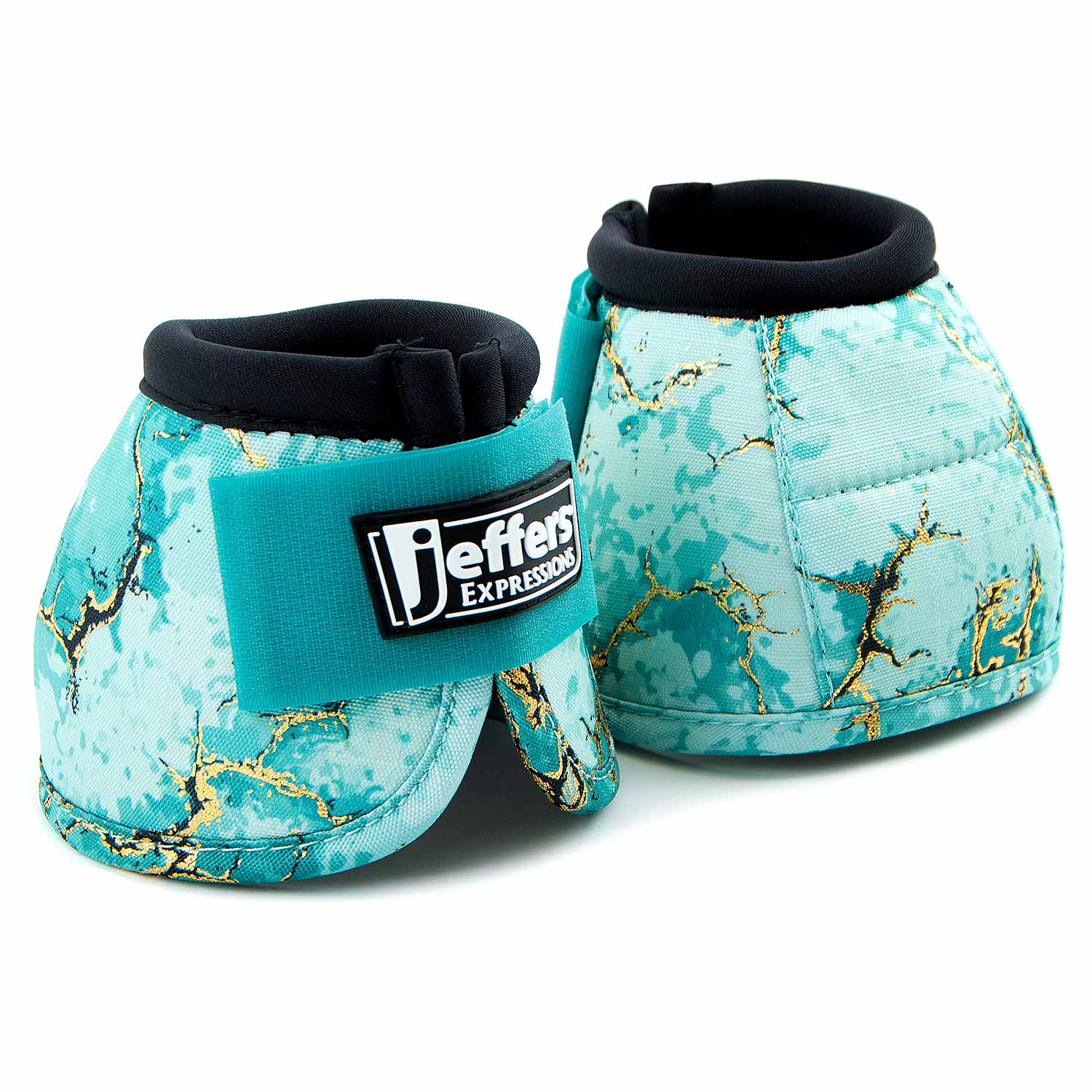 Jeffers Expression No-Turn Bell Boots for Horses, Pair, Nylon