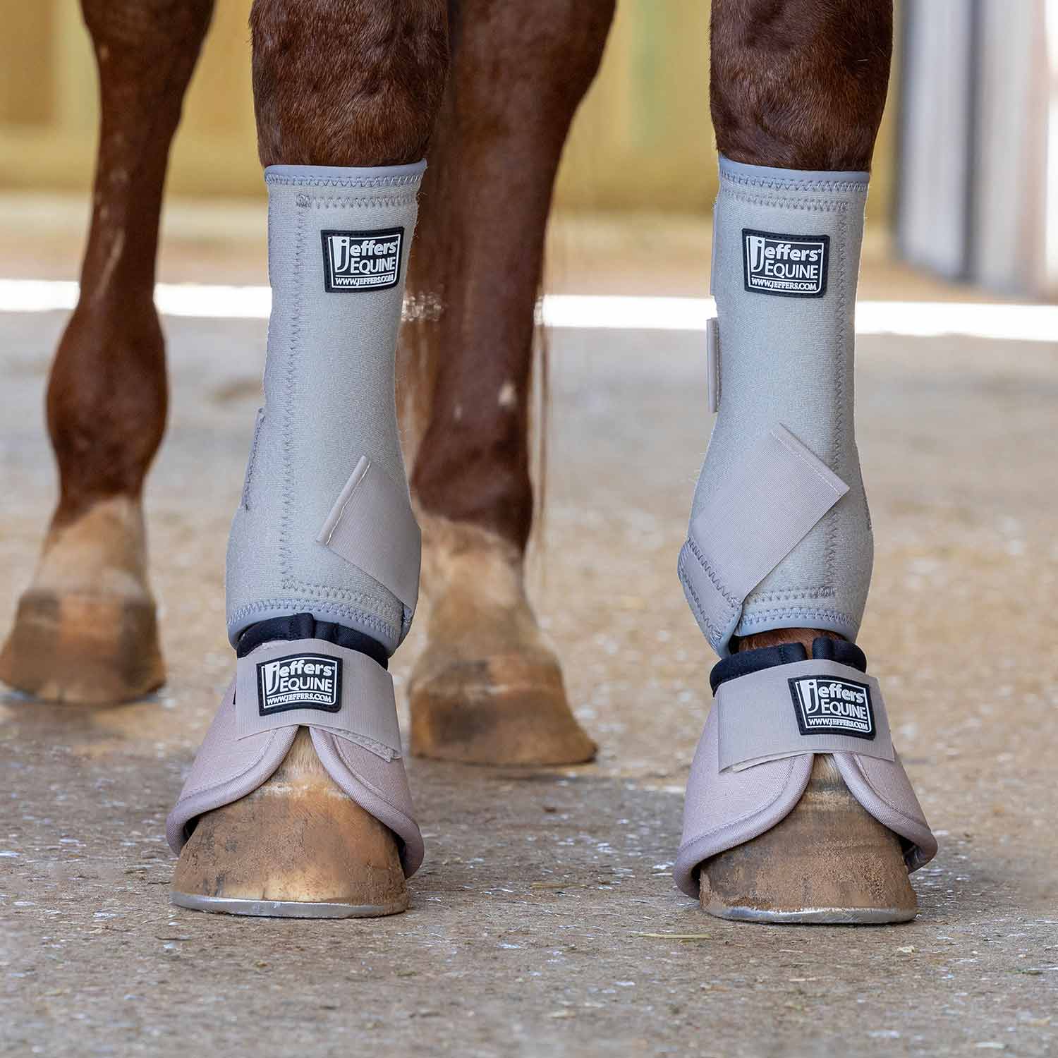 Jeffers No-Turn Bell Boots for Horses, Solid Colors, 2 Count