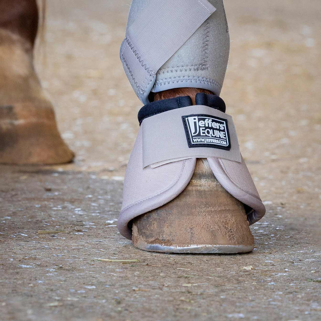 Jeffers No-Turn Bell Boots for Horses, Solid Colors, 2 Count