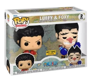 Pop! Animation: One Piece: Luffy & Foxy (2-Pack) Hot Topic Exclusive