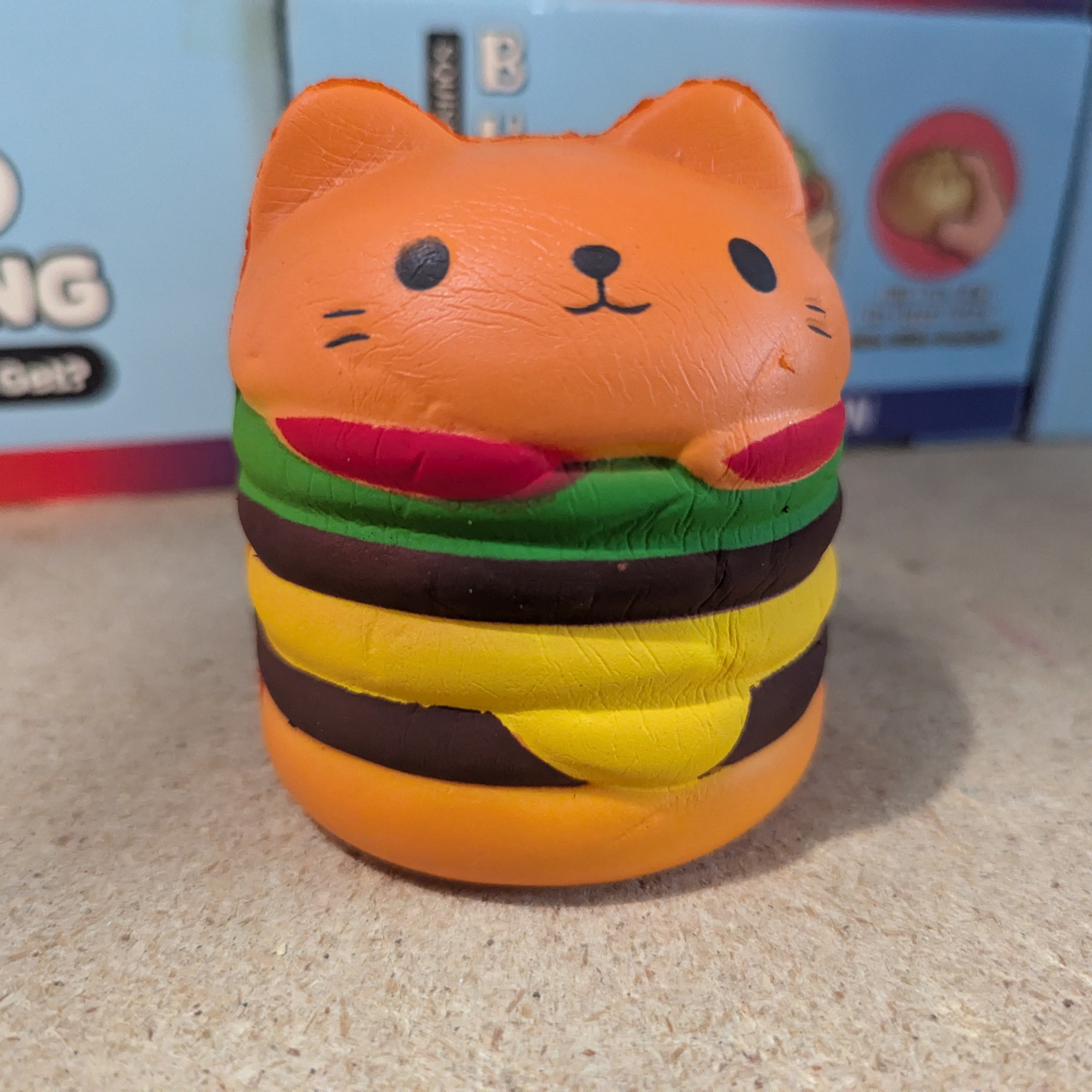 Cheeseburger Cat Squishy (Slow Foam Squish)