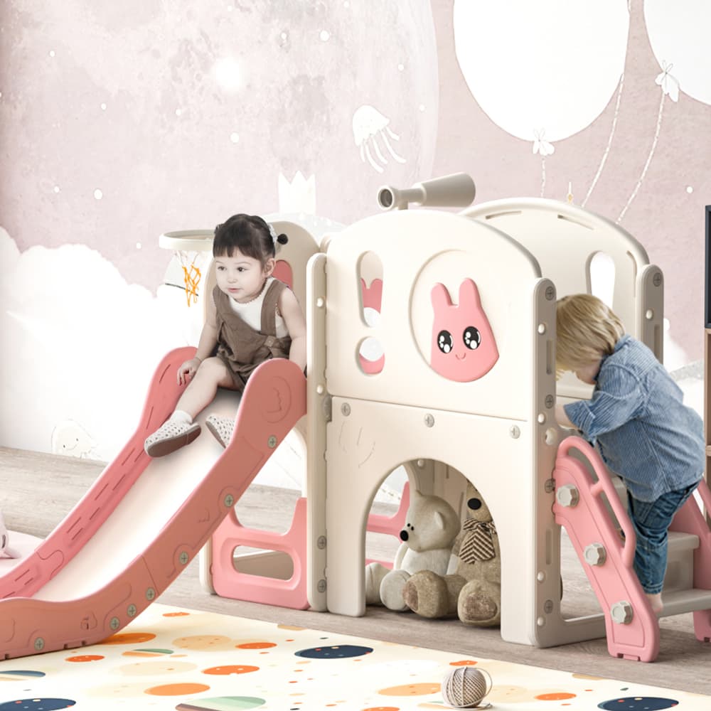 TOBBI & NYEEKOY 8-in-1 Toddler Slide Climber Set