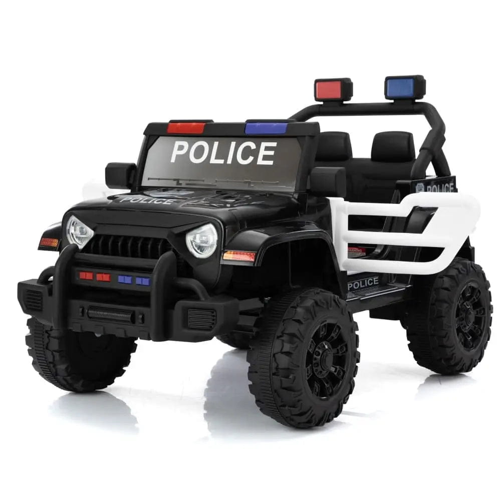 TOBBI 12V 2-Seater Electric Kids Off-Road Police Car