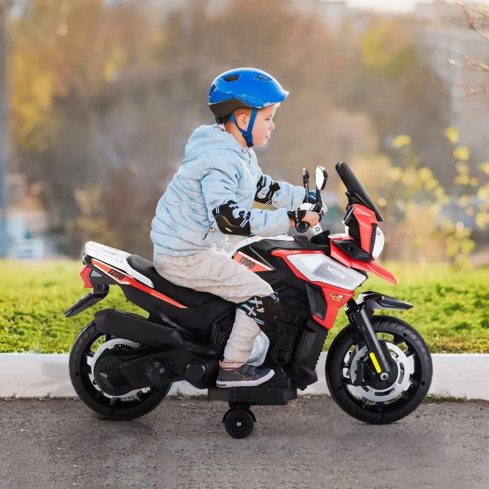TOBBI 12V Electric Kids Off-Road Motorcycle