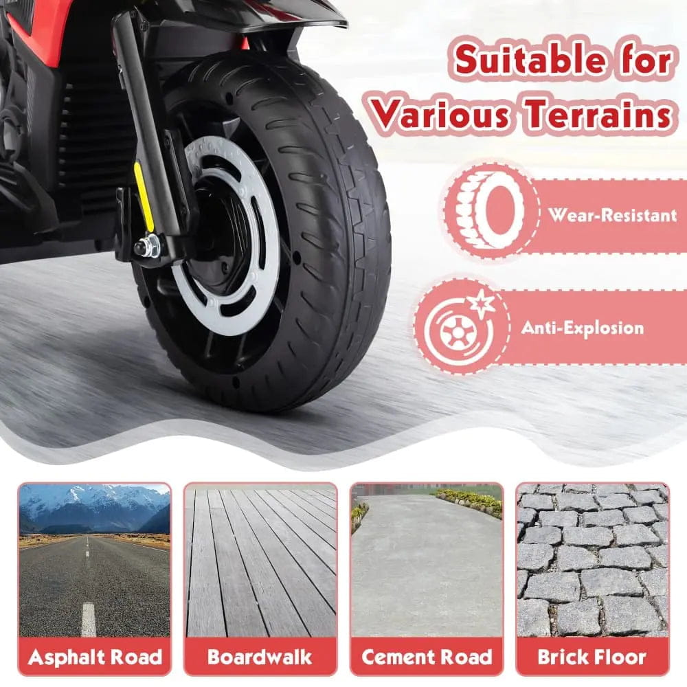 TOBBI 12V Electric Kids Off-Road Motorcycle