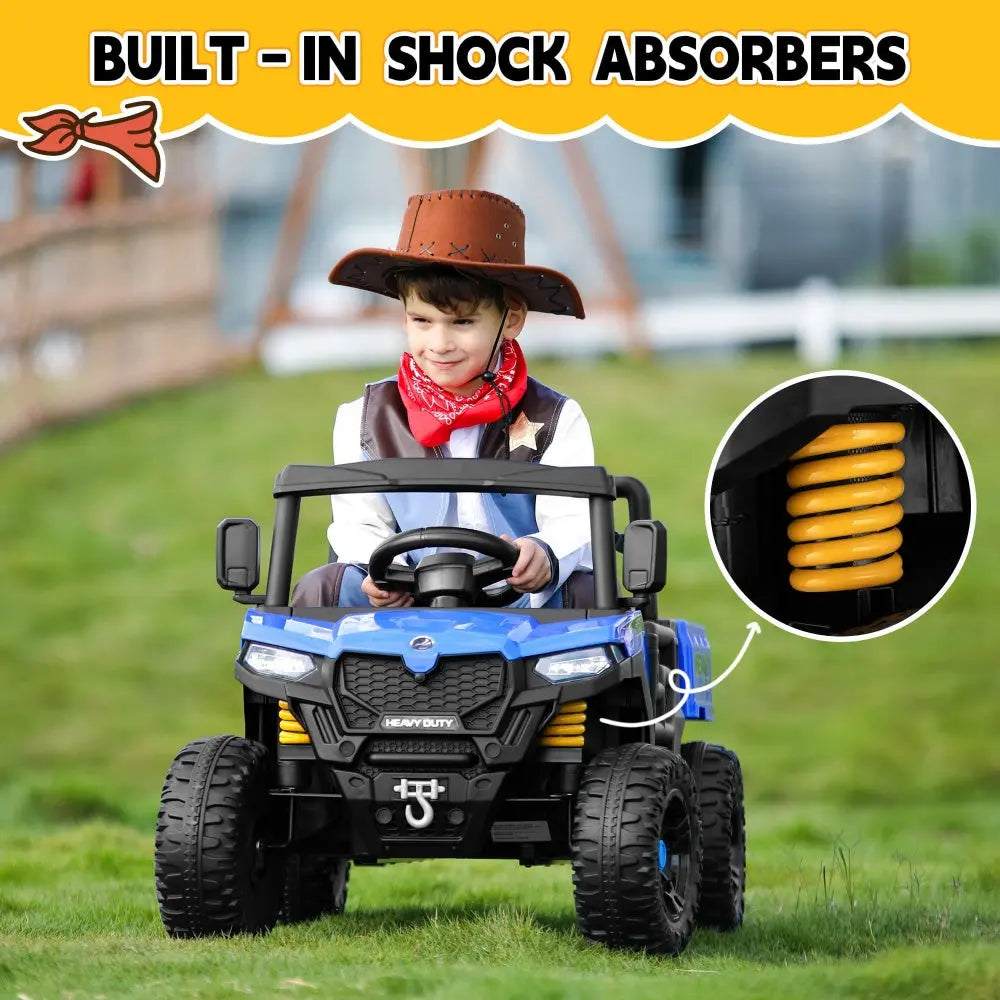 TOBBI 12V Electric Kids Ride-On Dump UTV