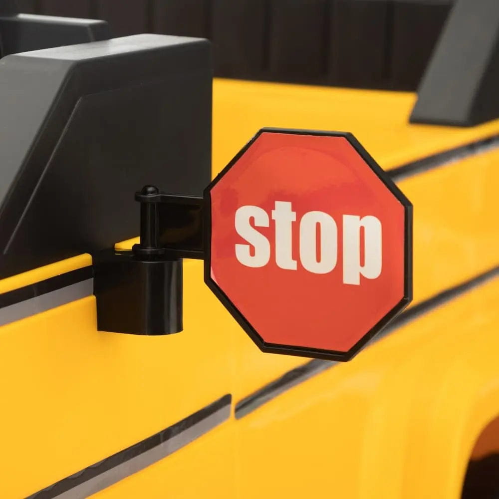 TOBBI 12V Electric Kids Ride-On School Bus