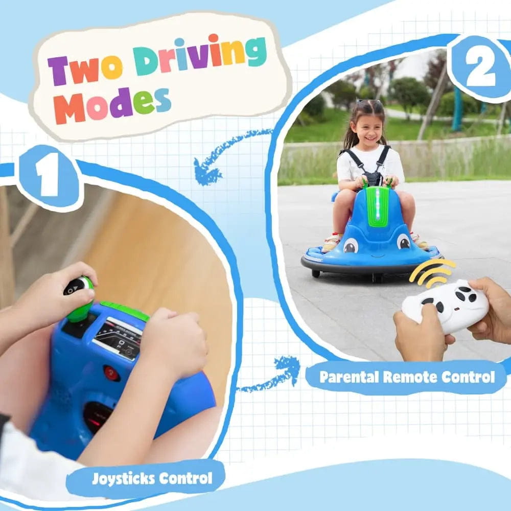 TOBBI 12V Electric Kids Ride-on Bumper Car