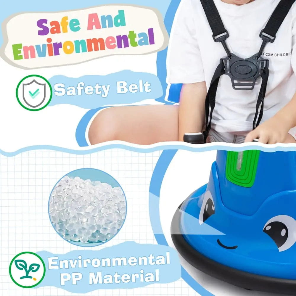 TOBBI 12V Electric Kids Ride-on Bumper Car