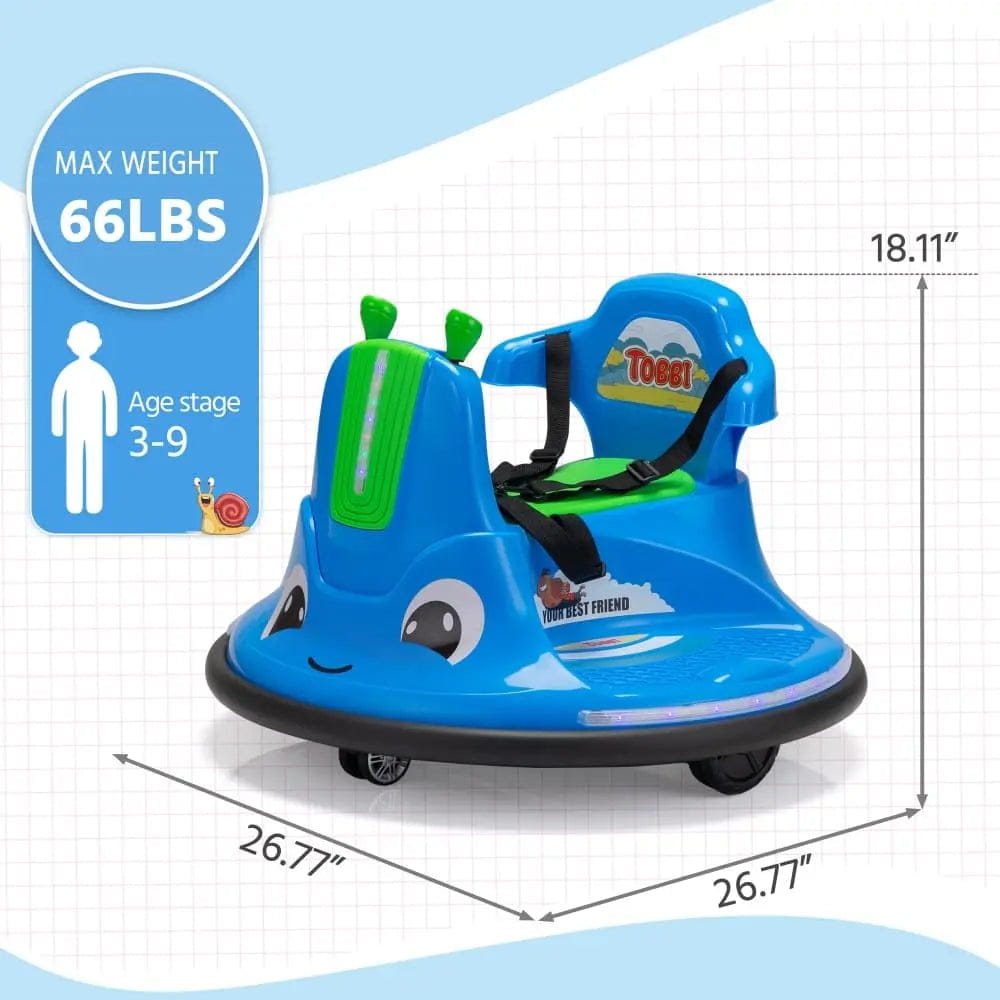 TOBBI 12V Electric Kids Ride-on Bumper Car