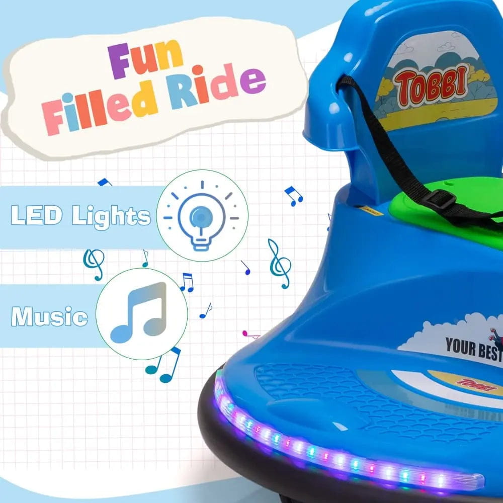 TOBBI 12V Electric Kids Ride-on Bumper Car