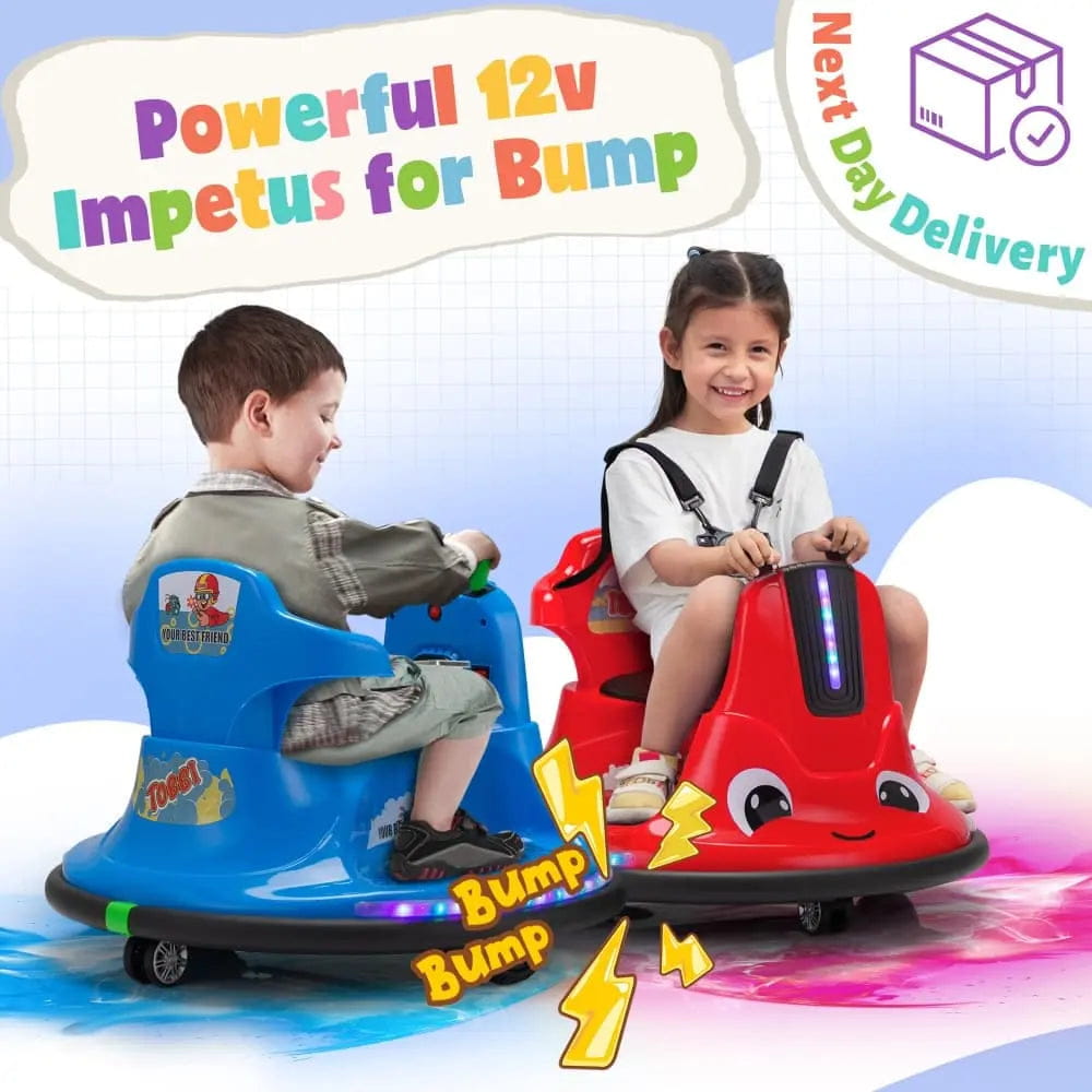 TOBBI 12V Electric Kids Ride-on Bumper Car