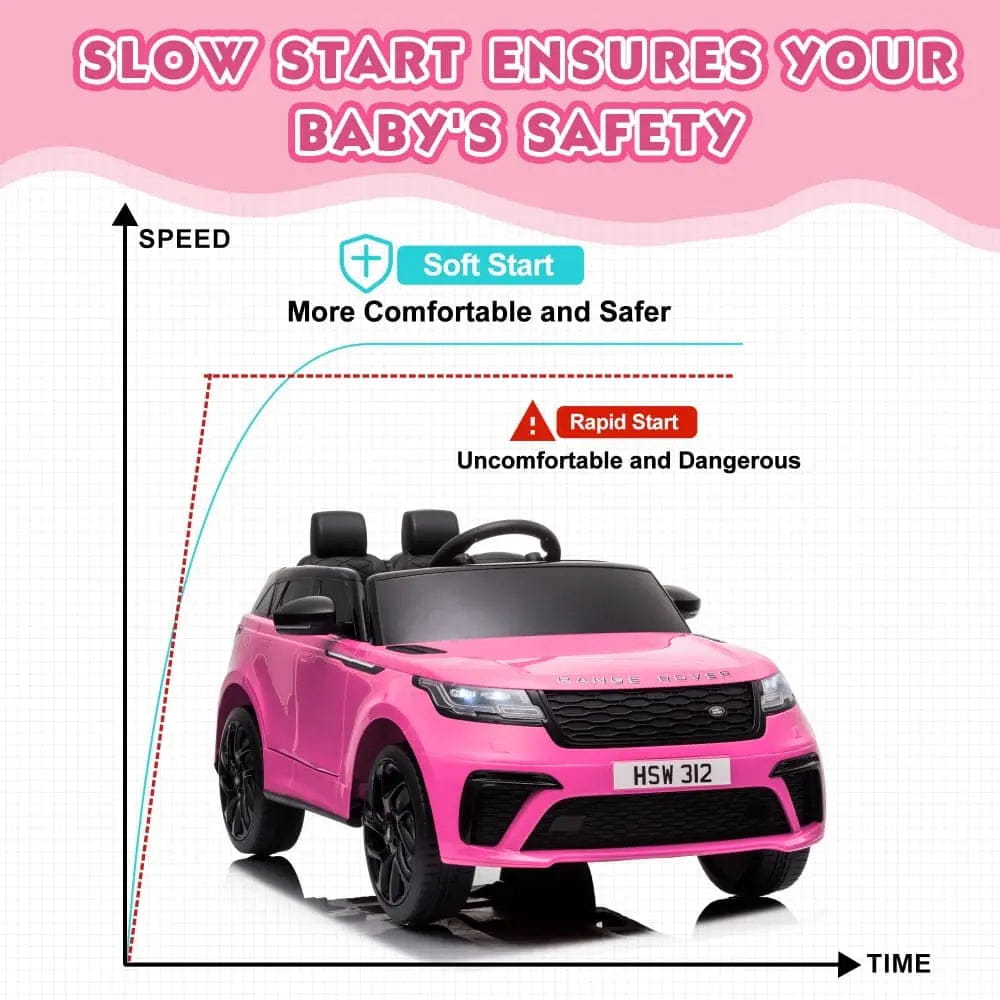 TOBBI 12V Licensed Land Rover Electric Kids Ride On Car