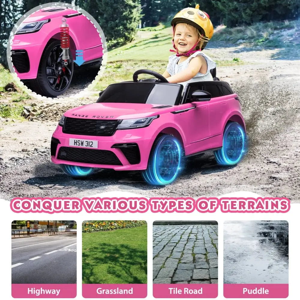 TOBBI 12V Licensed Land Rover Electric Kids Ride On Car