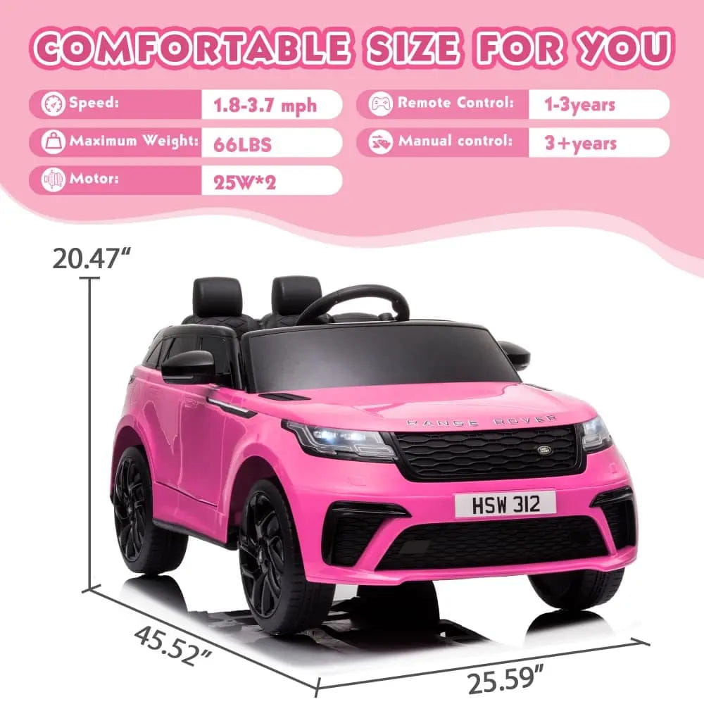 TOBBI 12V Licensed Land Rover Electric Kids Ride On Car