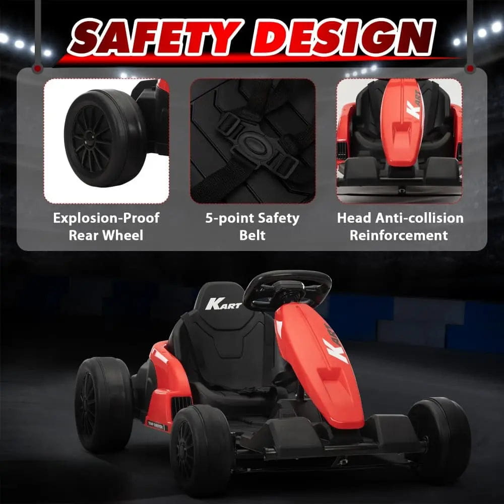 TOBBI 24V Electric Kids Drift Go Kart