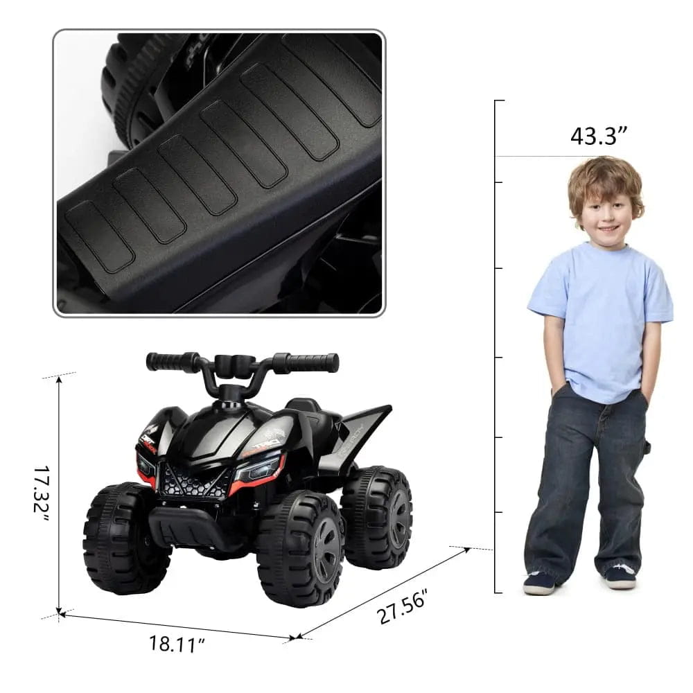 TOBBI 6V Electric Kids Ride-On ATV with Spray Device
