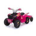 TOBBI 6V Electric Kids Ride-On ATV with Trailer