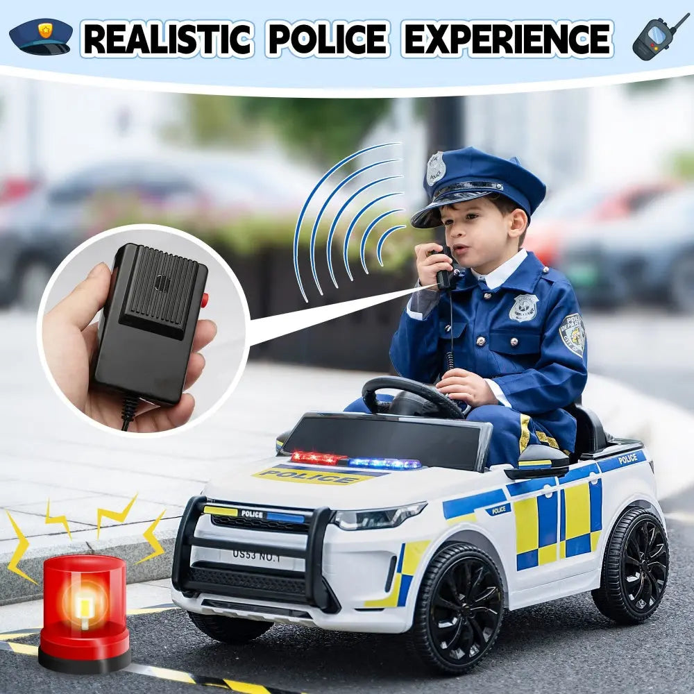 TOBBI 6V Electric Kids Ride-On Police Car