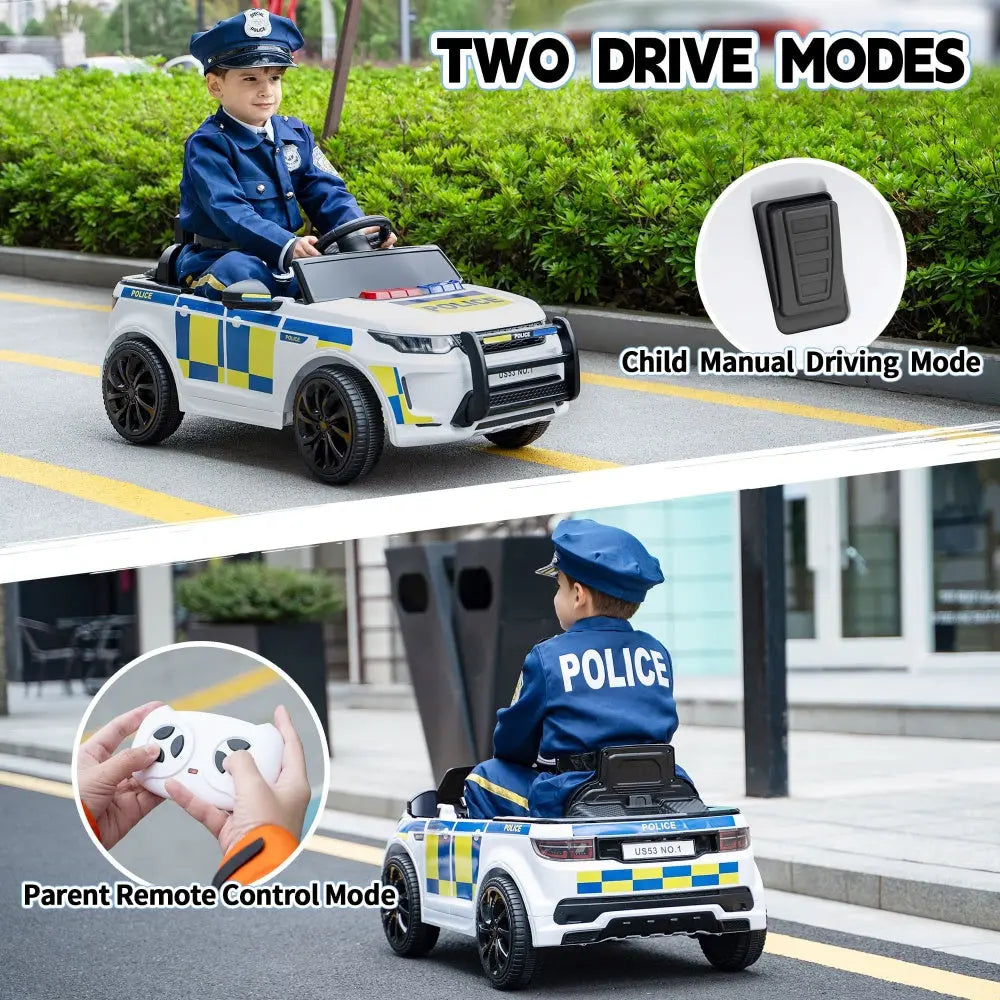 TOBBI 6V Electric Kids Ride-On Police Car