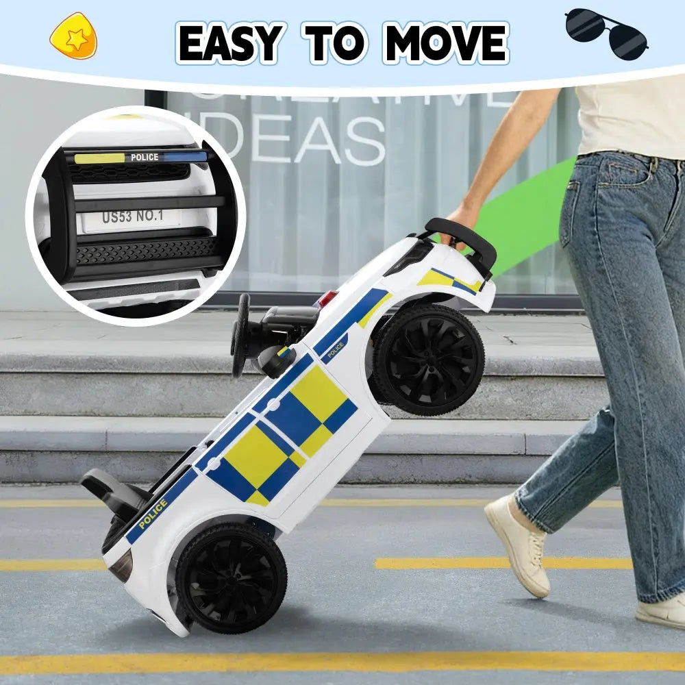 TOBBI 6V Electric Kids Ride-On Police Car