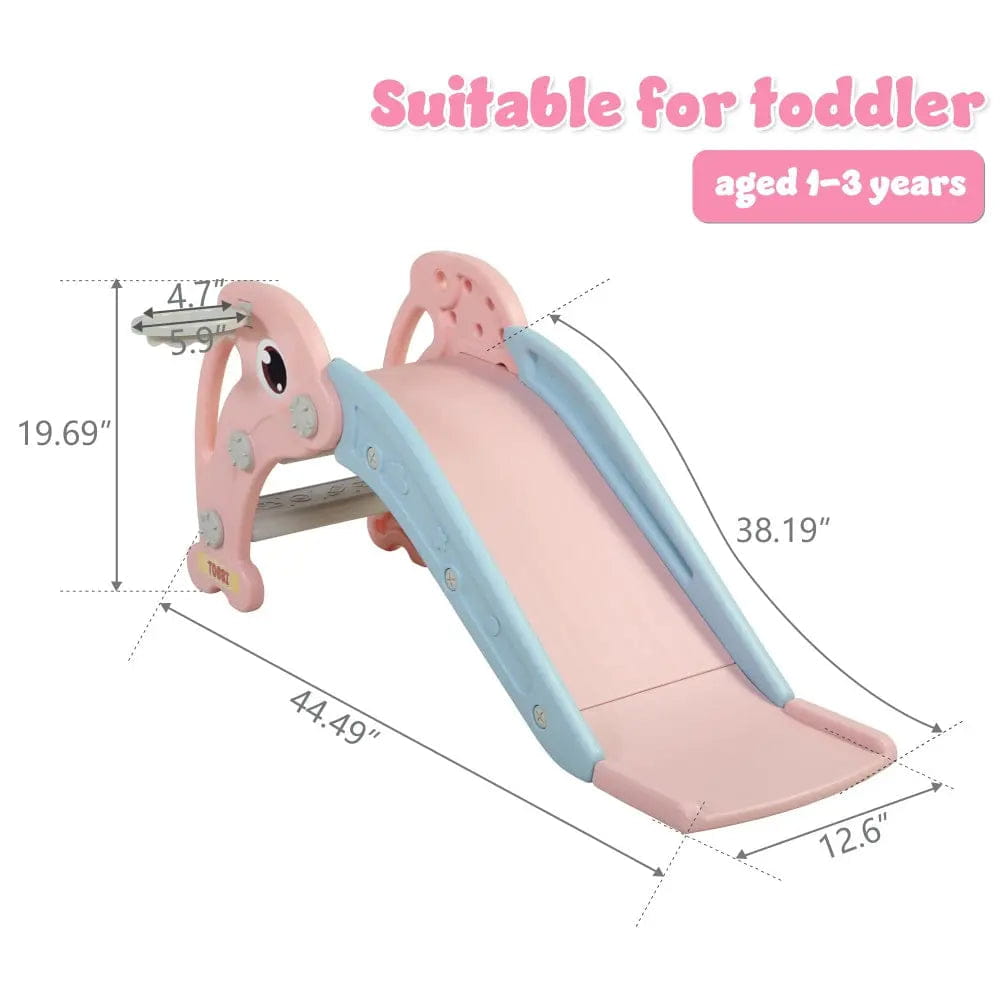 TOBBI & NYEEKOY 3-in-1 Dolphin-Themed Toddler Slide Set