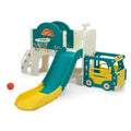 TOBBI & NYEEKOY 9-in-1 Bus-Themed Toddler Slide and Climber Set