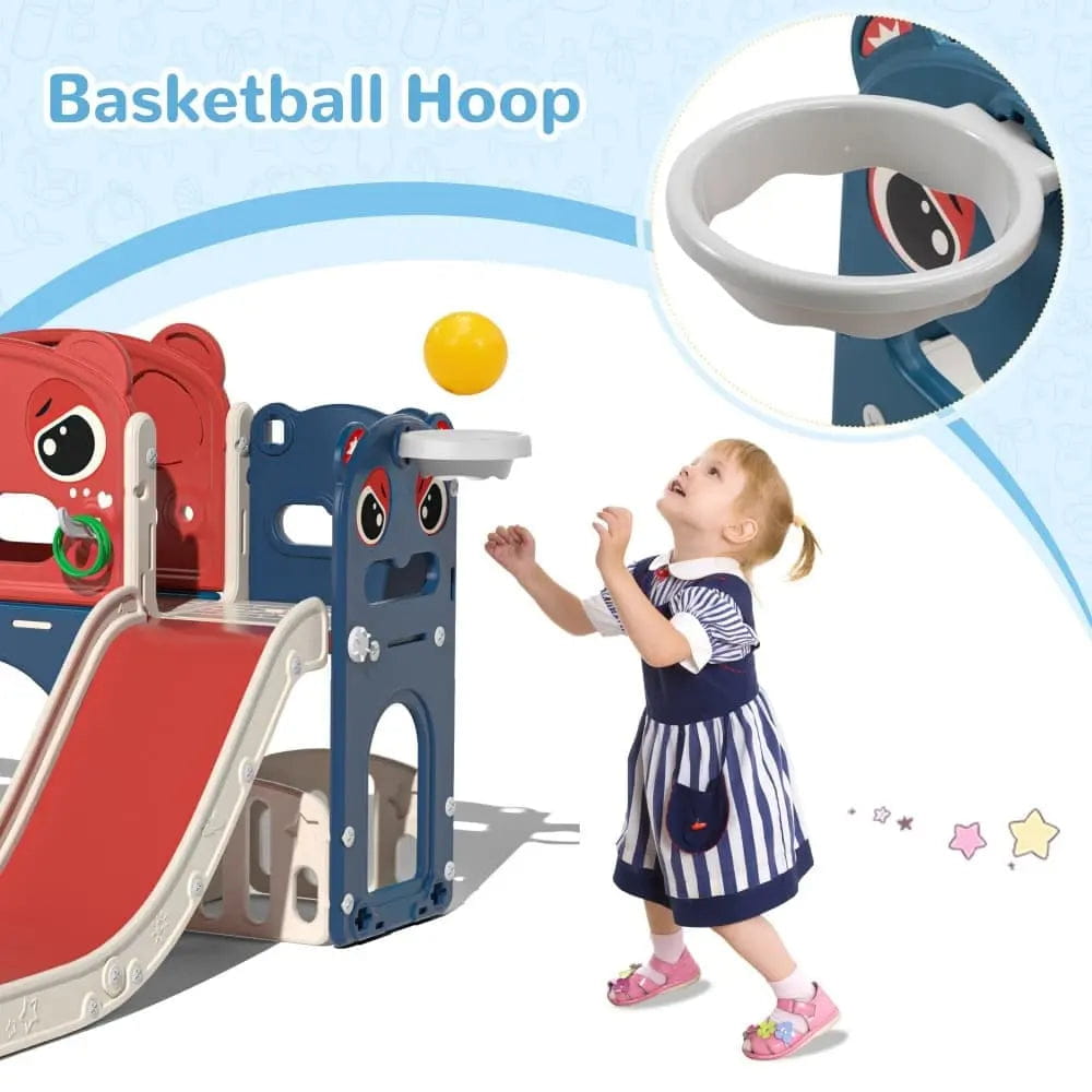 TOBBI & NYEEKOY 9-in-1 Large Indoor Outdoor Slide Set