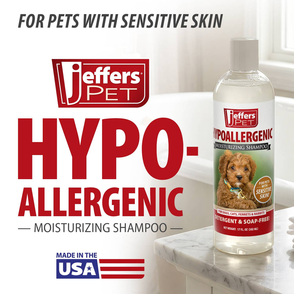 Jeffers Hypoallergenic Moisturizing Pet Shampoo for Sensitive Skin