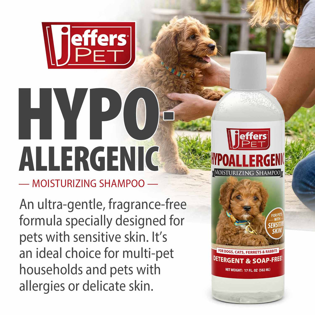 Jeffers Hypoallergenic Moisturizing Pet Shampoo for Sensitive Skin