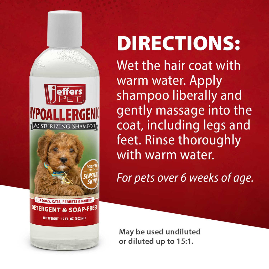 Jeffers Hypoallergenic Moisturizing Pet Shampoo for Sensitive Skin