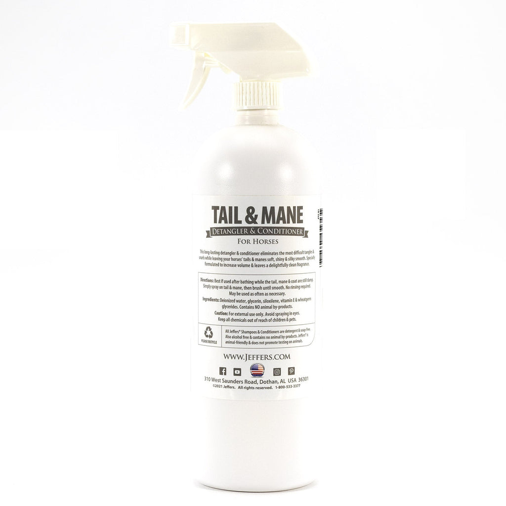 Jeffers Equine Tail & Mane Detangler and Conditioner for Horses